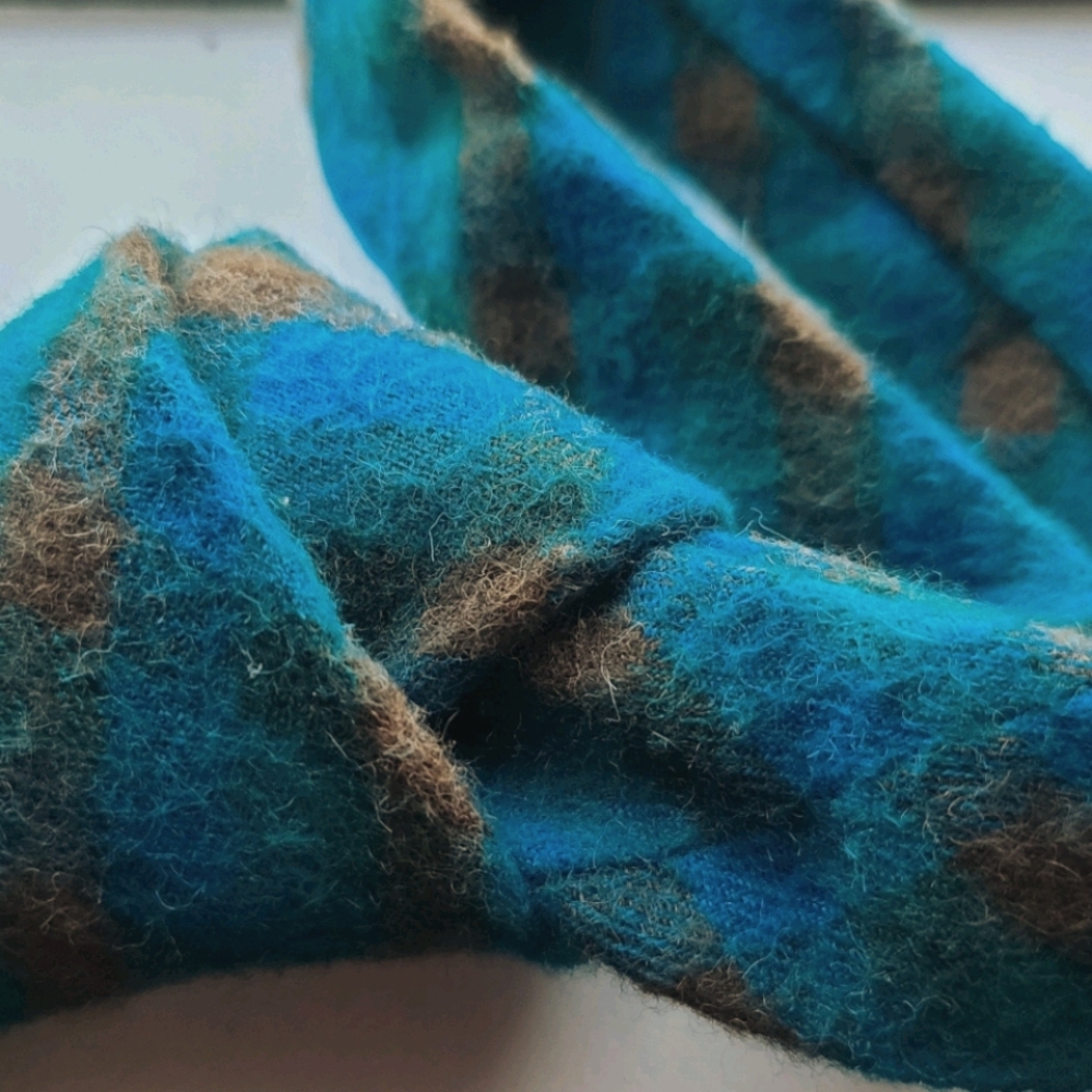 Imported Italian wool teal necktie worn once!